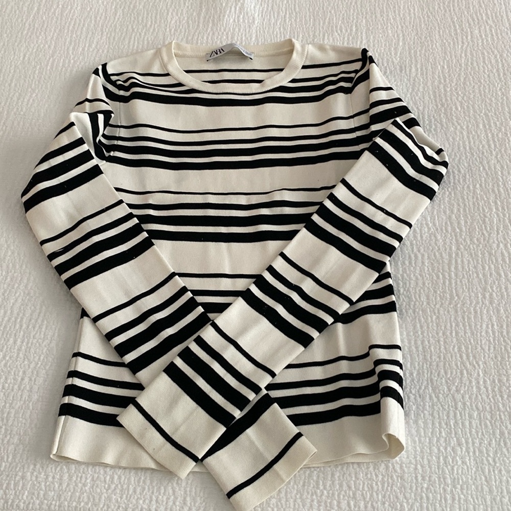 Black & White Stripped Zara Sweater